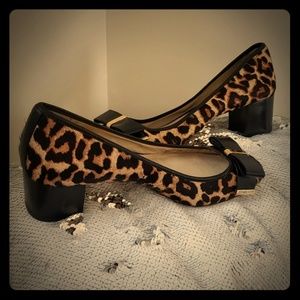 Michael Kors Real Fur Dyed Cow Hair Calf Pumps